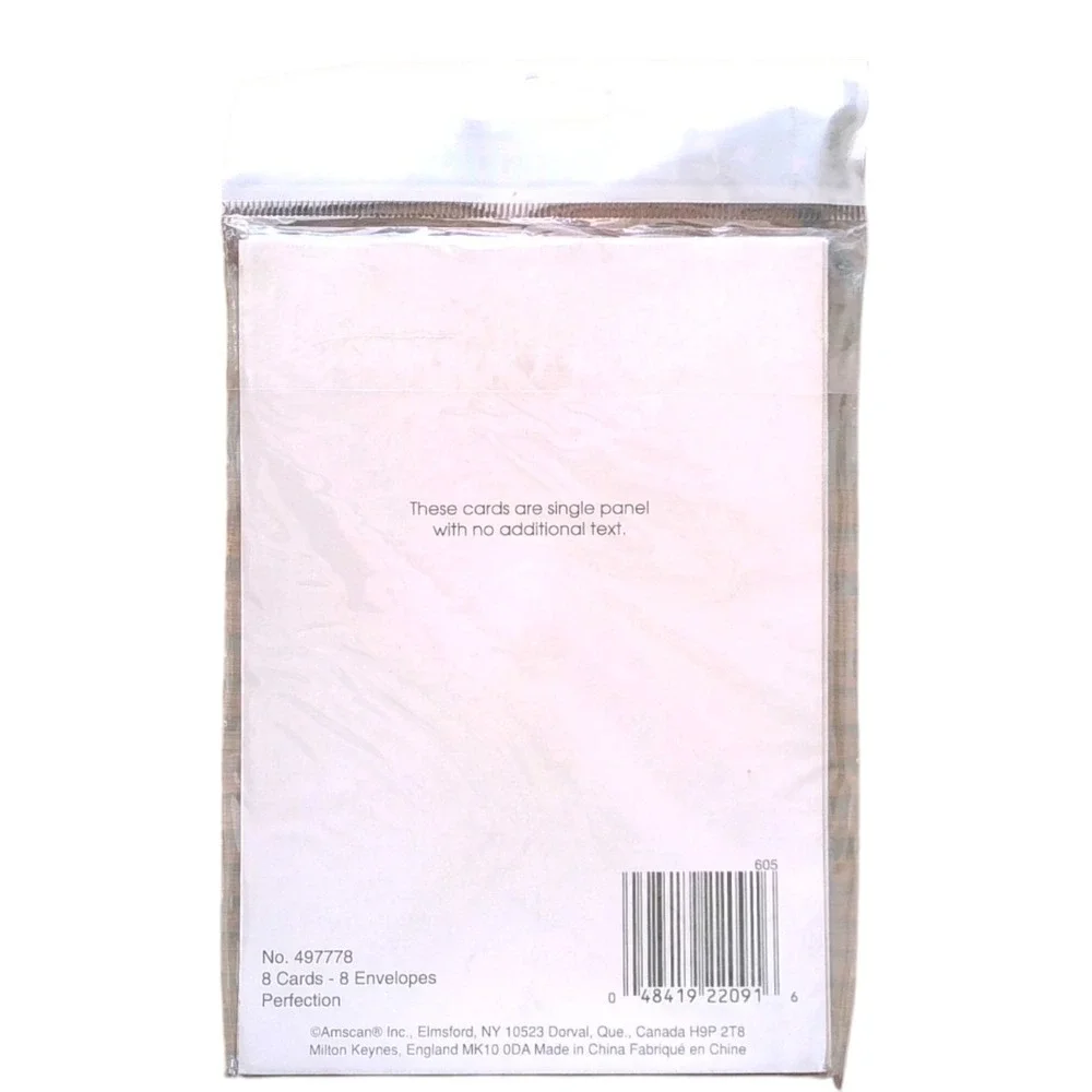 Amscan 90th Birthday Party Invitations with Envelopes - Pack of 8 Fill-In Cards